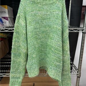 Hello Molly Mint Green Women's Sweater